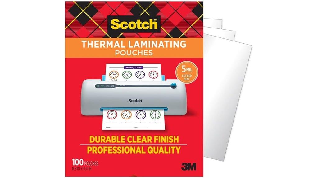 100 scotch laminating pouches