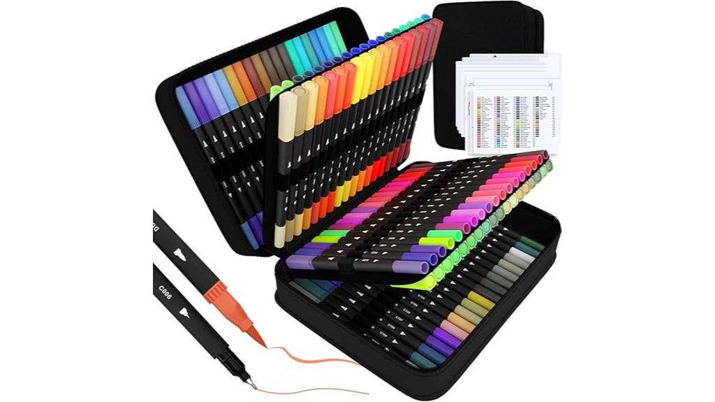 110 color art marker set
