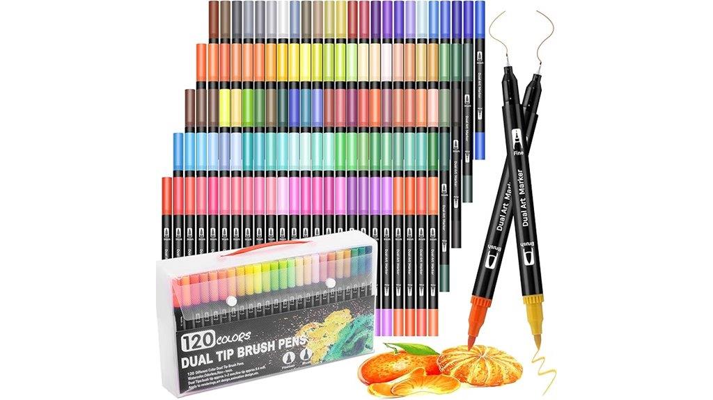 120 color dual markers