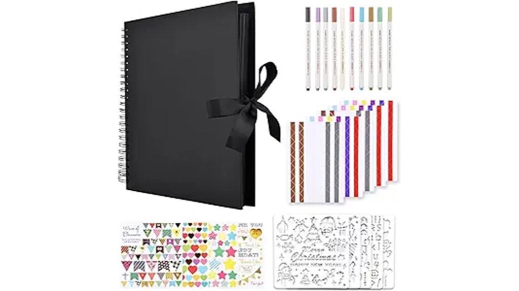 12 inch scrapbook album set