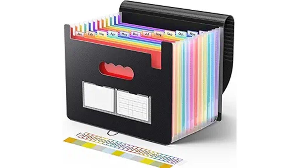 13 pocket accordion organizer