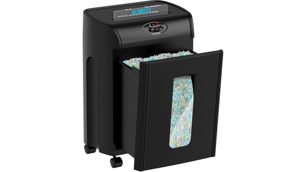 16 sheet cross cut shredder