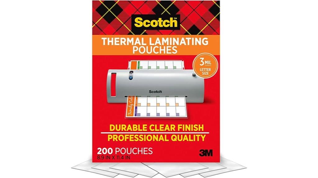 200 scotch laminating pouches