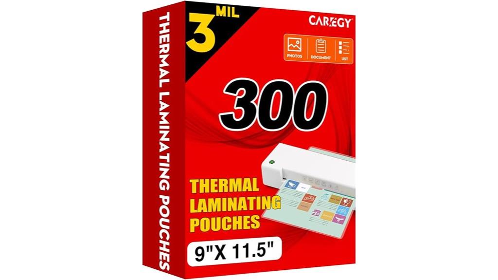 300 pack thermal laminating pouches