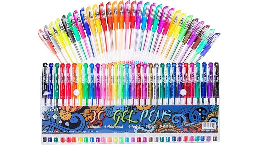 30 color fine tip gel