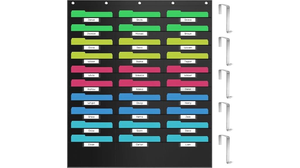 30 pocket wall file organizer