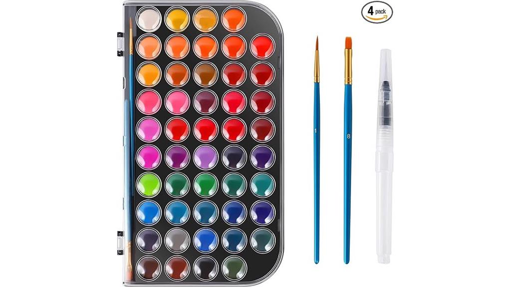 48 color watercolor art set