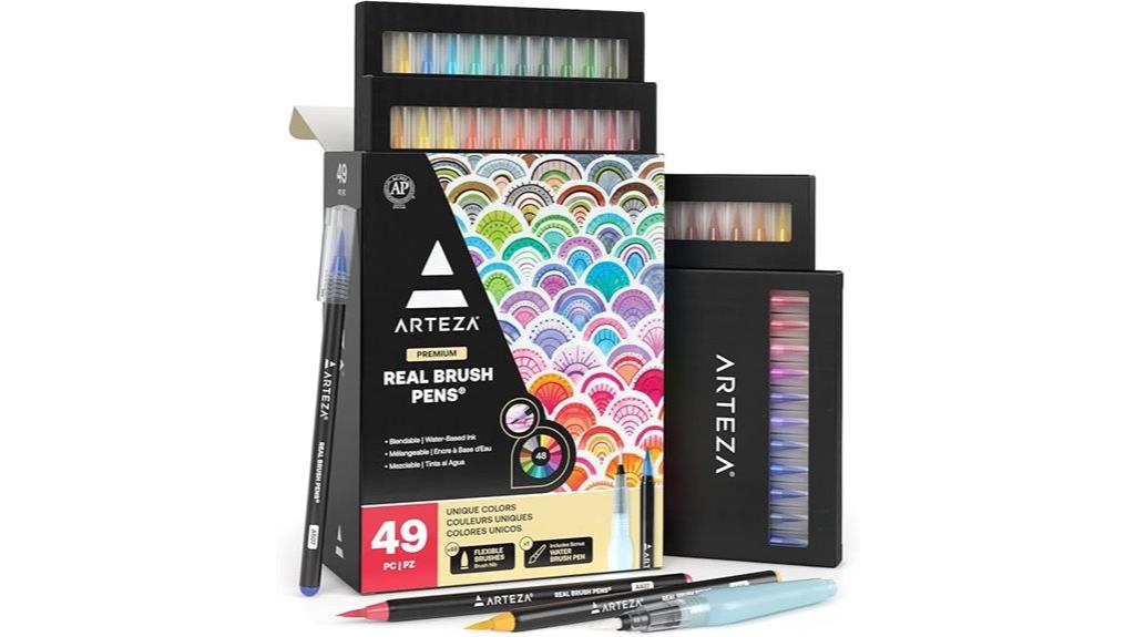 48 watercolor brush pens