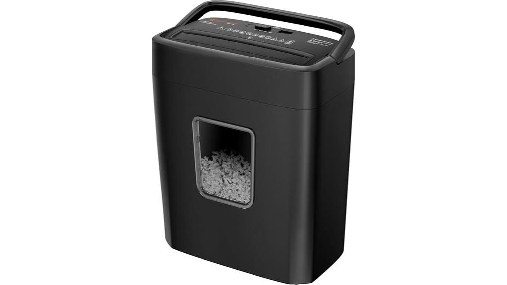 8 sheet crosscut shredder