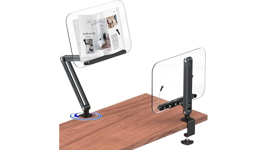 acrylic desk book holder