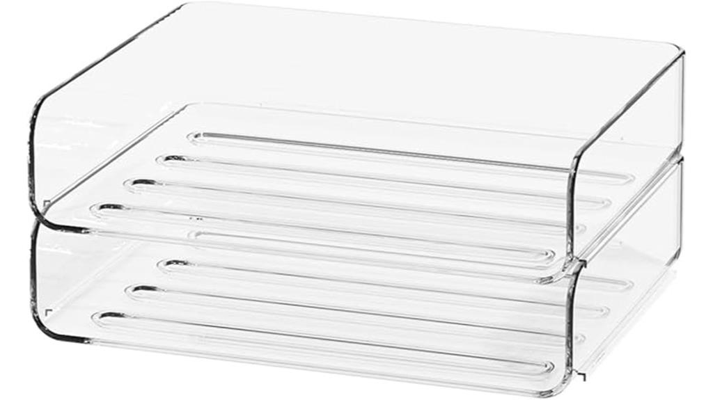 acrylic office paper organizer