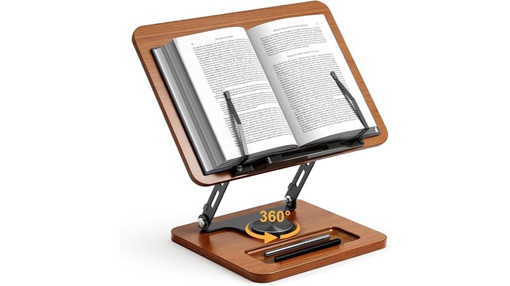 adjustable 360 book holder
