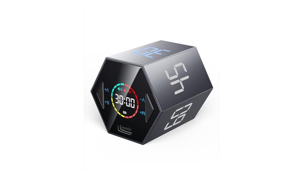 adjustable alert pomodoro cube