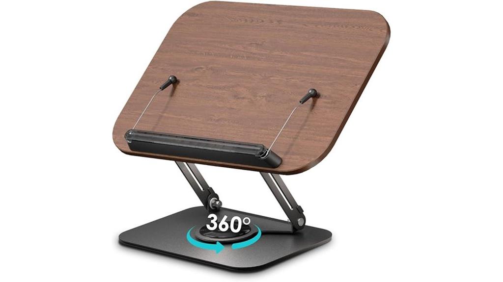 adjustable book and tablet stand