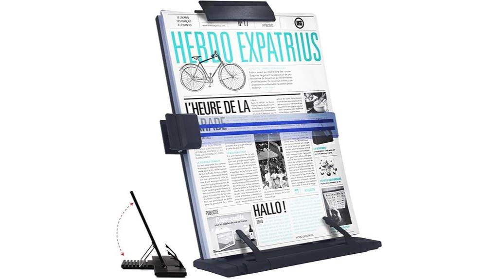 adjustable desk document holder