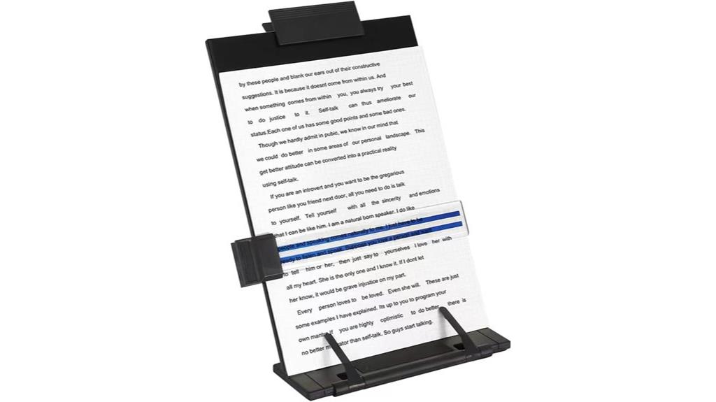 adjustable desktop document holder