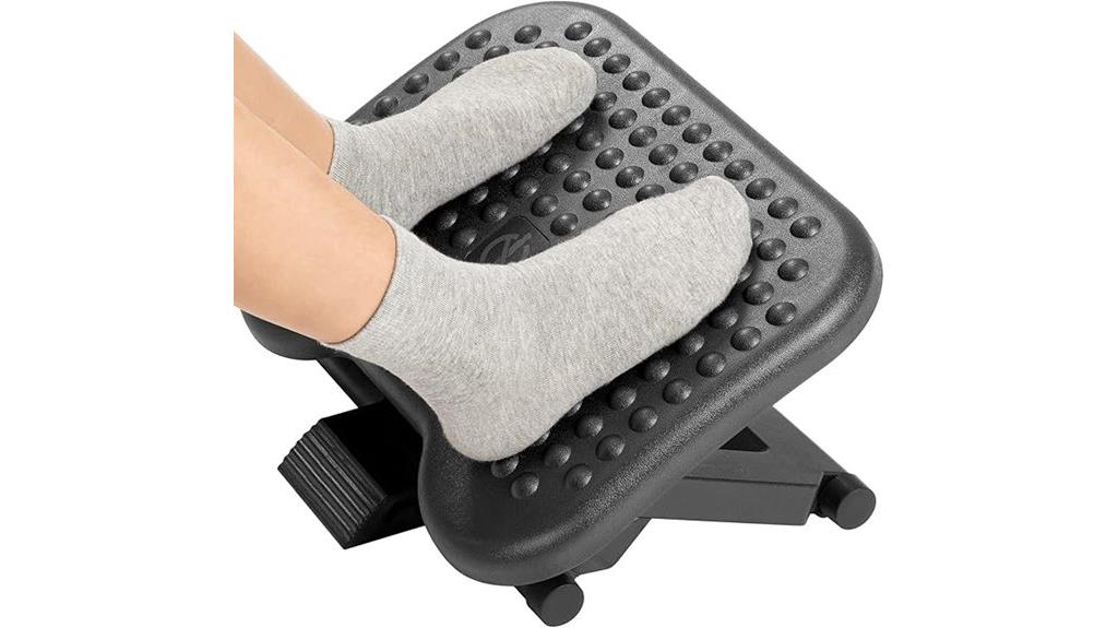 adjustable footrest with massage