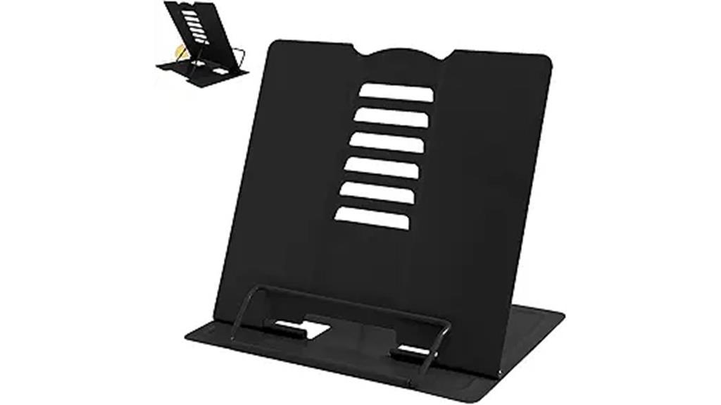 adjustable metal book holder