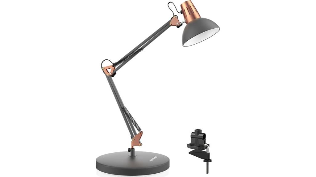 adjustable metal desk lamp