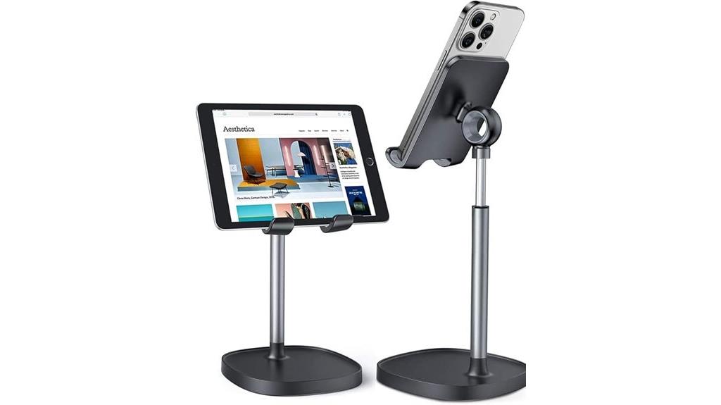 adjustable phone and tablet stand