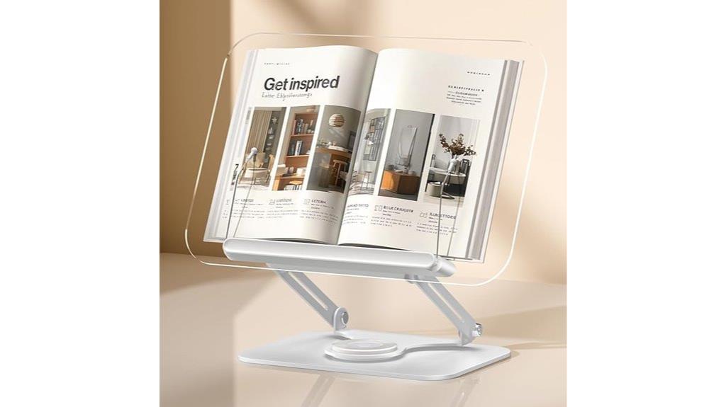 adjustable rotating acrylic stand