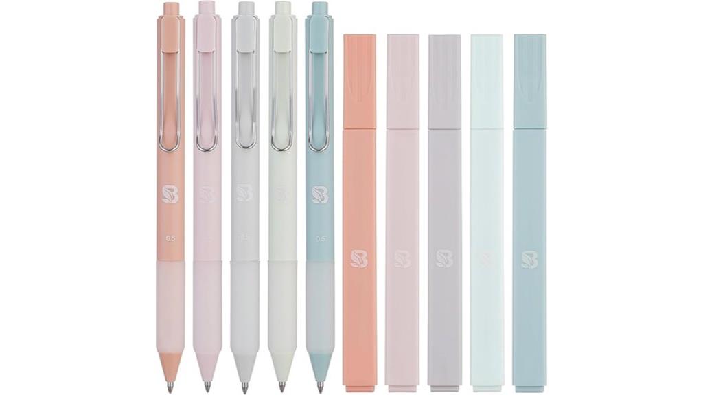 aesthetic journaling highlighters and pens