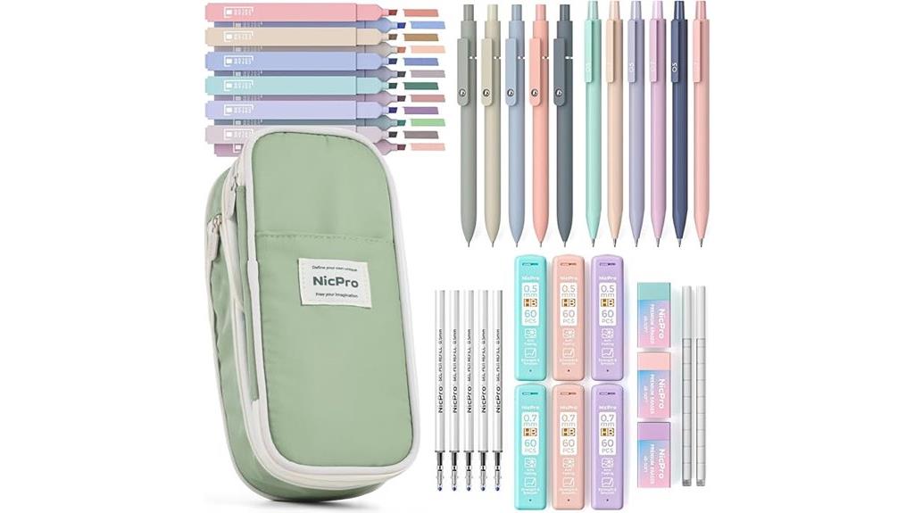 aesthetic school supplies set