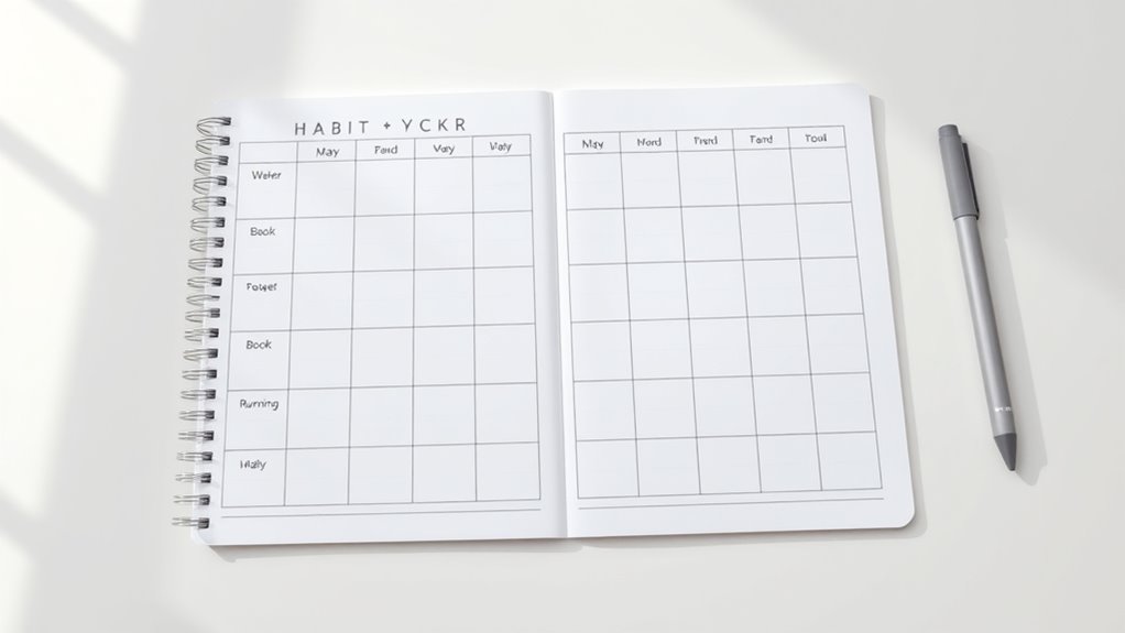 balanced minimalist habit tracking