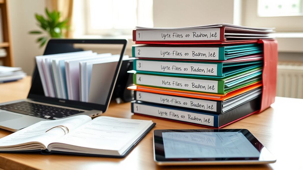 binder and digital organization