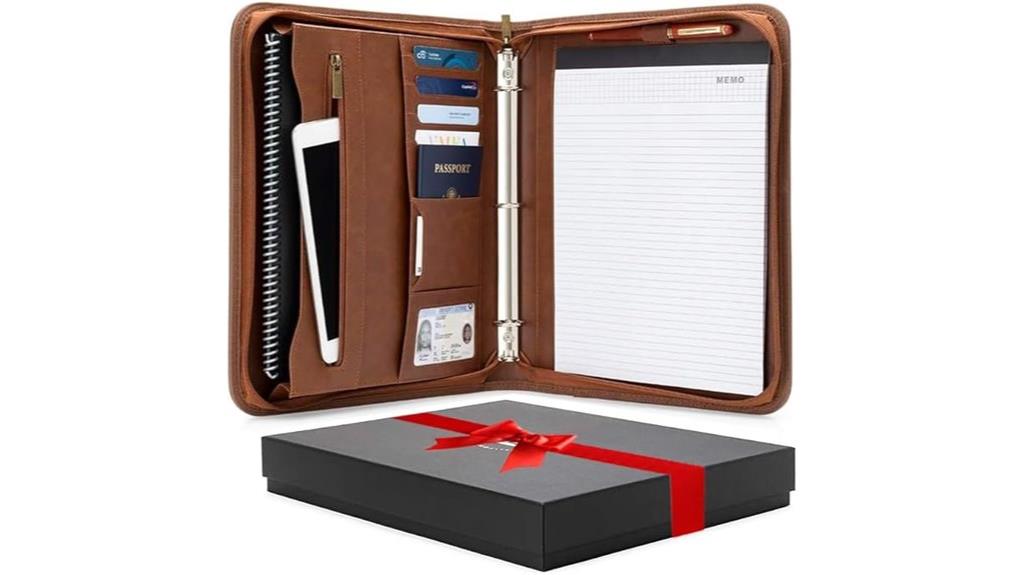 binder with notepad