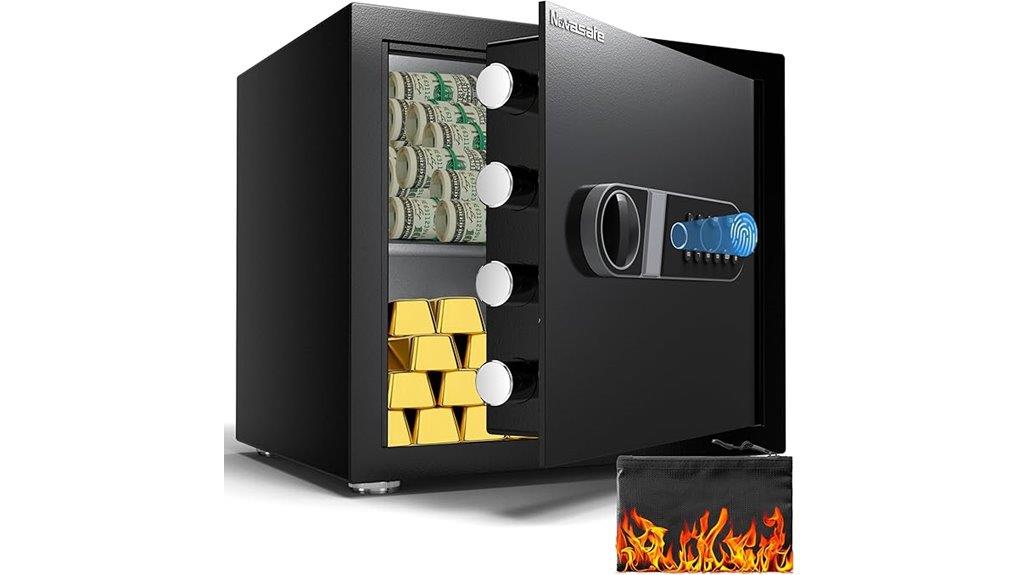 biometric safe with alarm