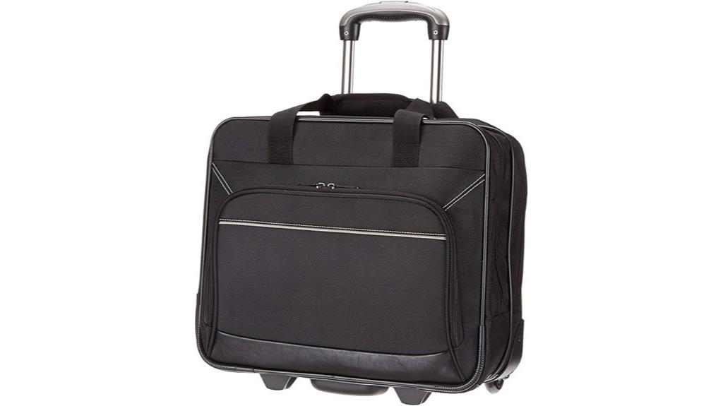 black 15 6 inch rolling case