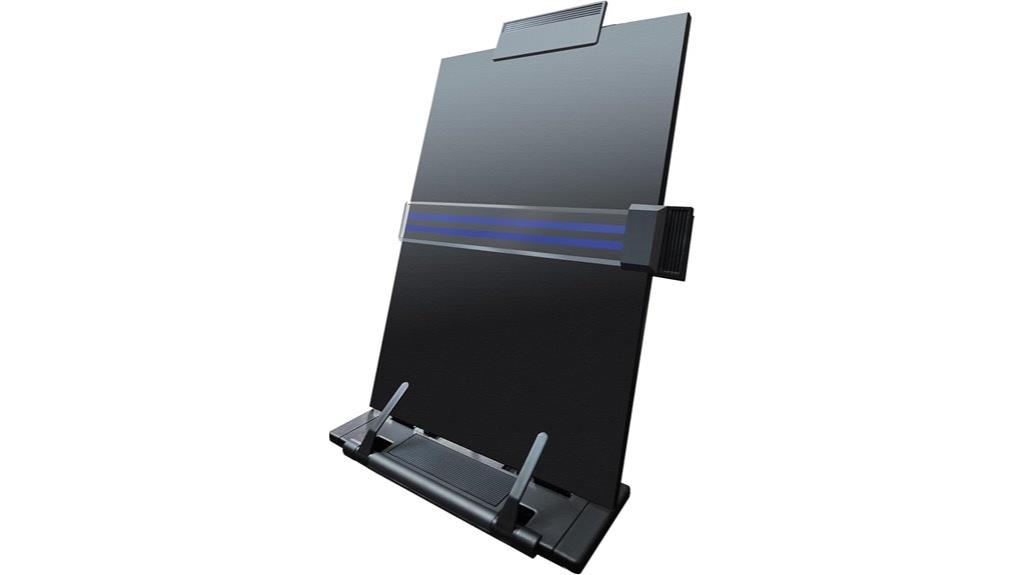 black desktop paper holder
