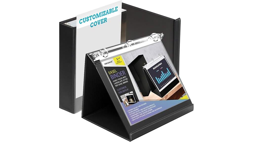 black easel binder ring