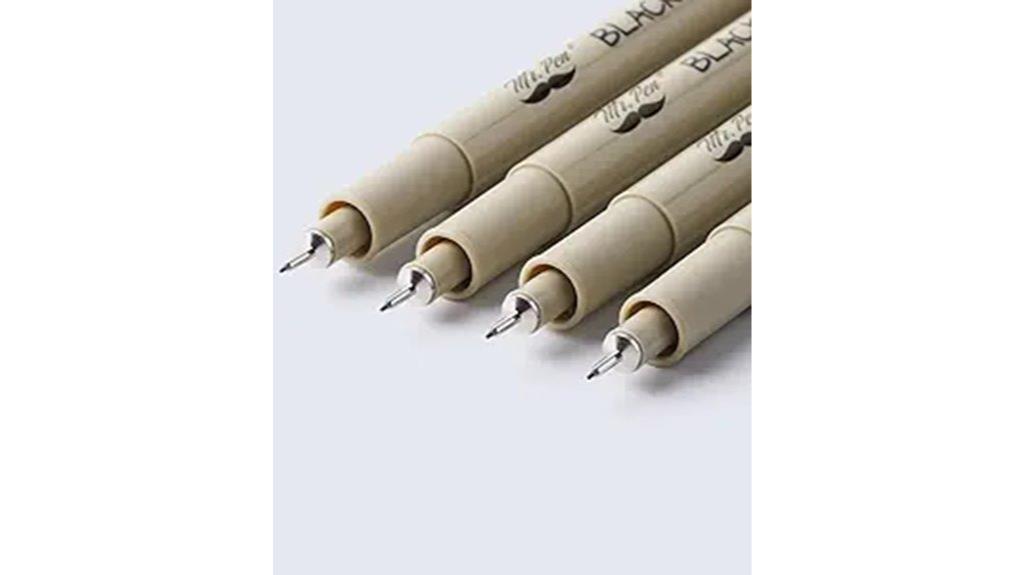 black fineliners 0 25mm pack