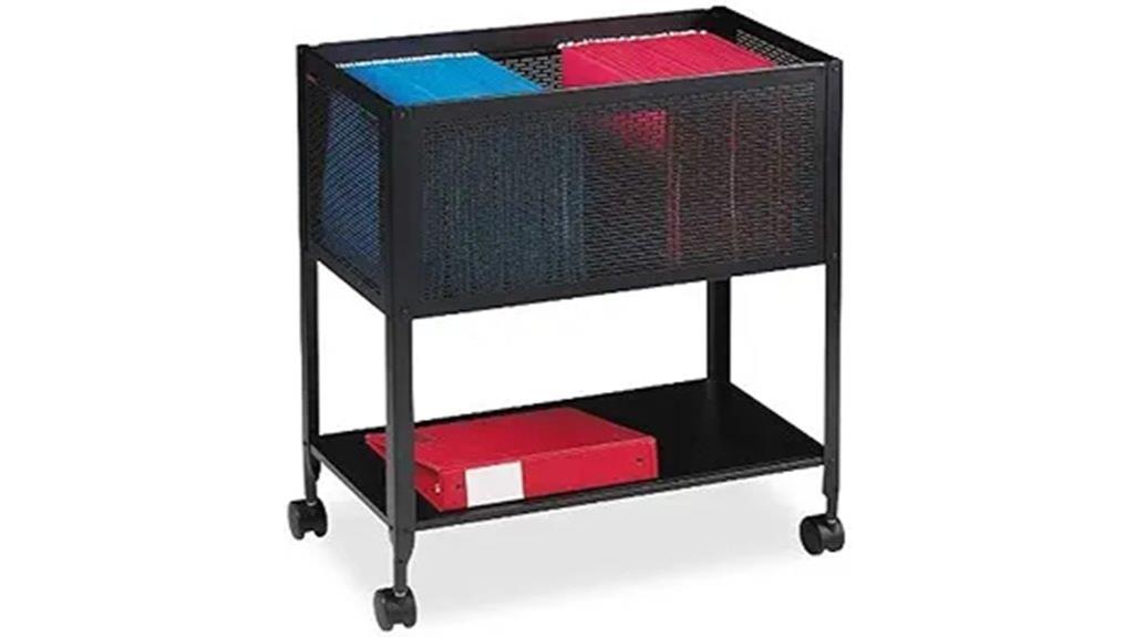 black mesh rolling file