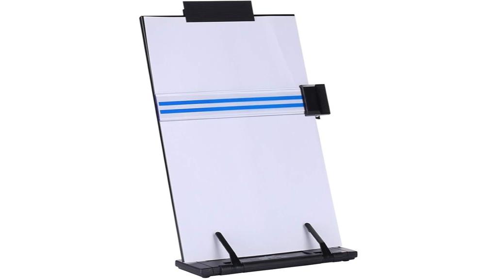 black metal desktop holder