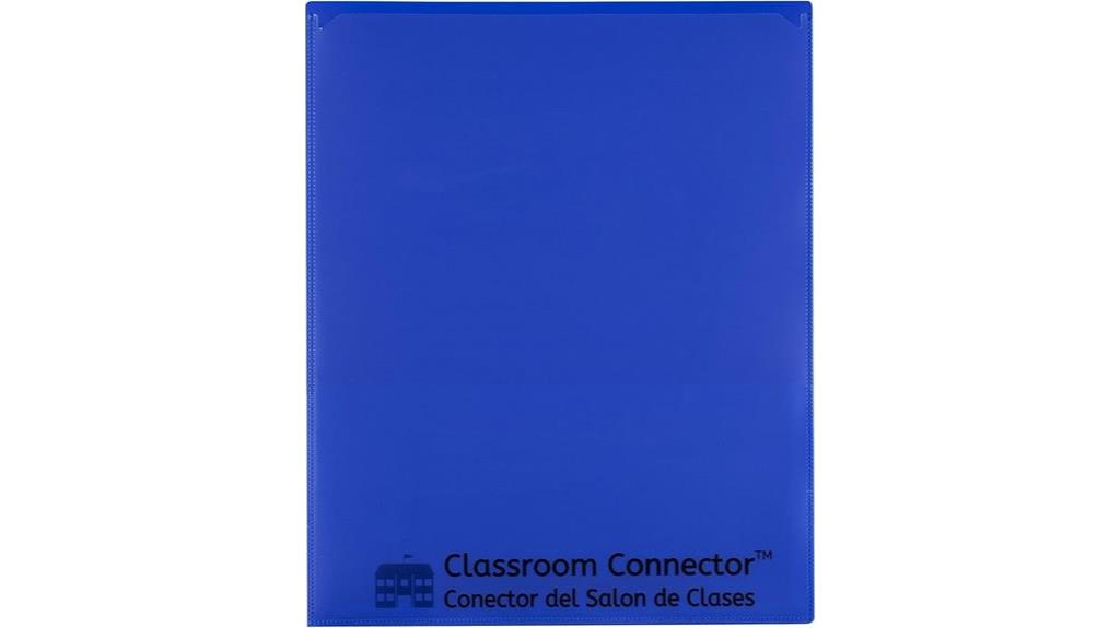 blue classroom connector folders