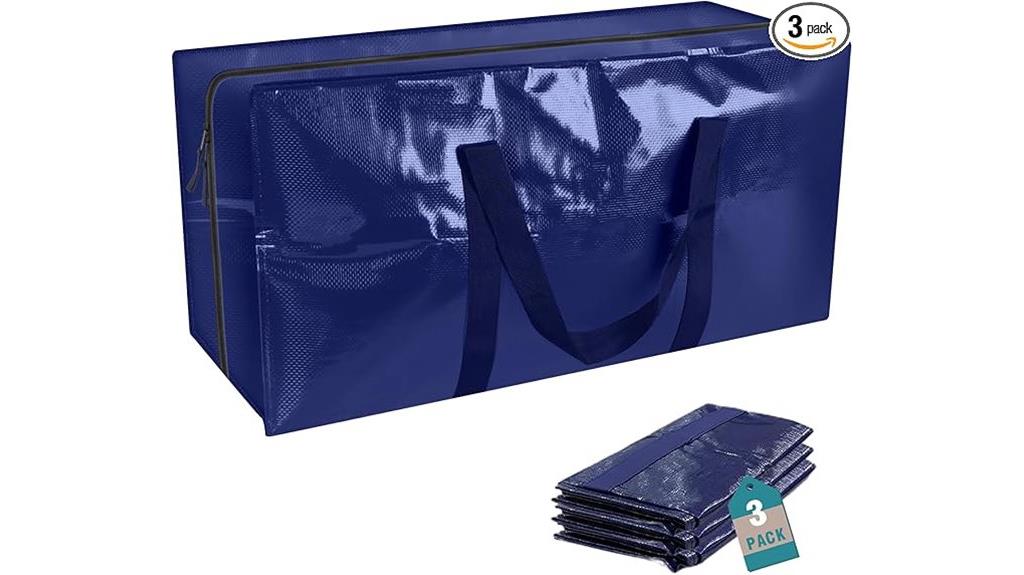 blue waterproof storage bags