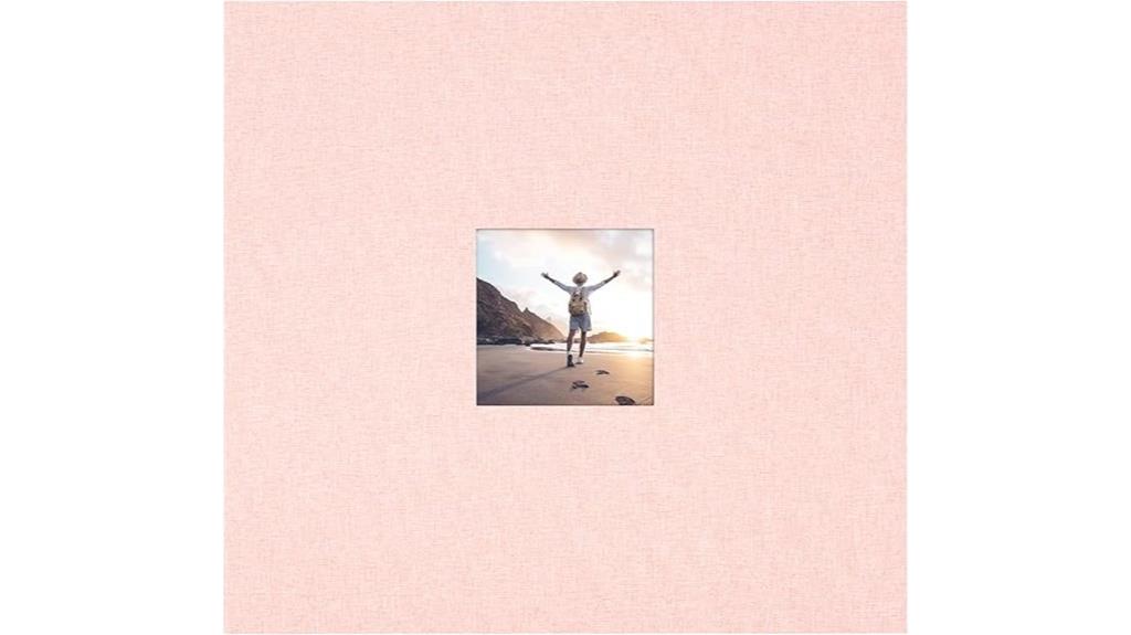 blush 12x12 fabric scrapbook