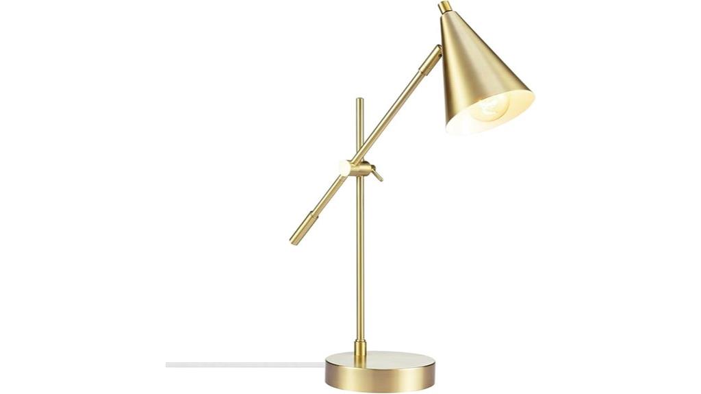 brass finish desk lamp