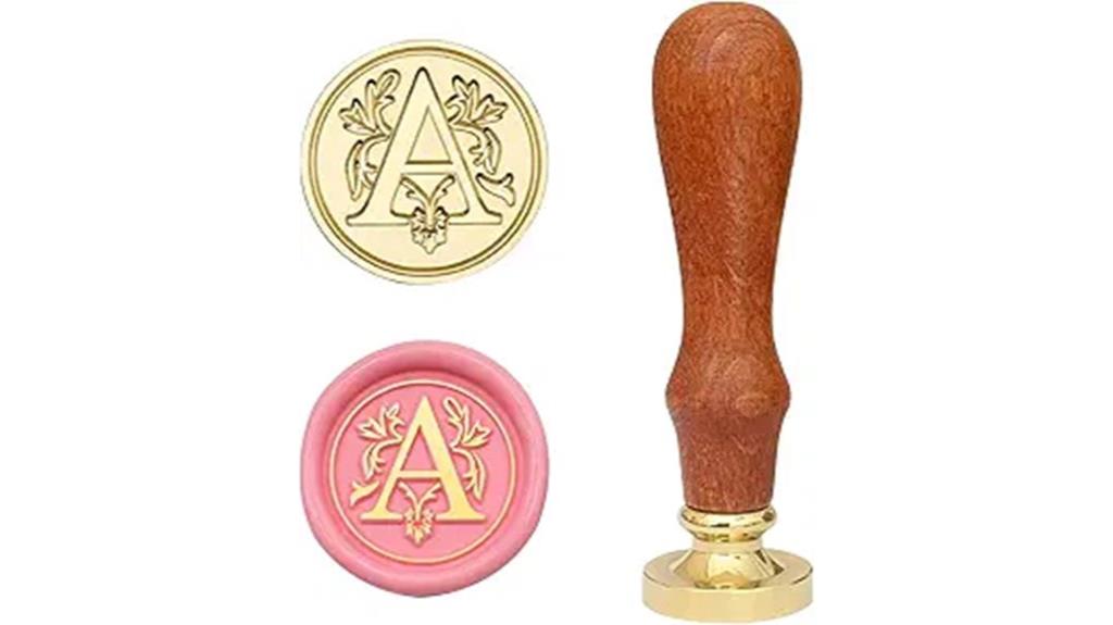 brass letter a stamp