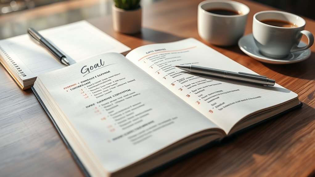 break goals into actionable steps