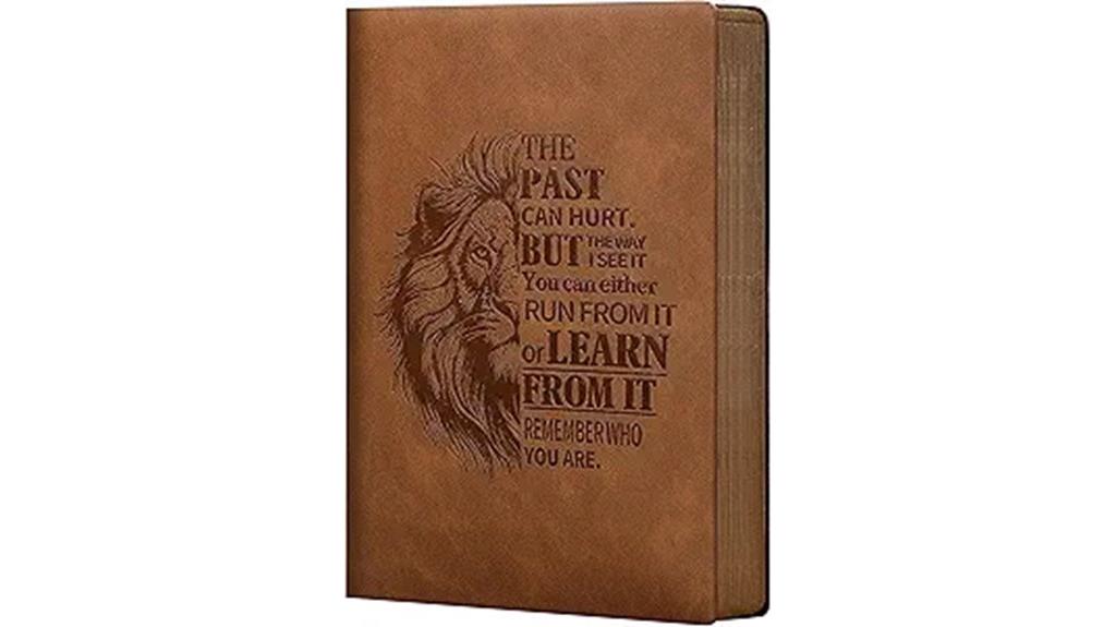 brown a5 leather journal