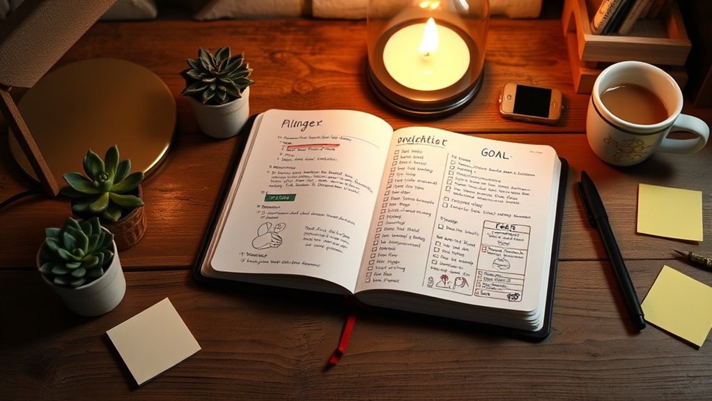 bullet journal goal planning