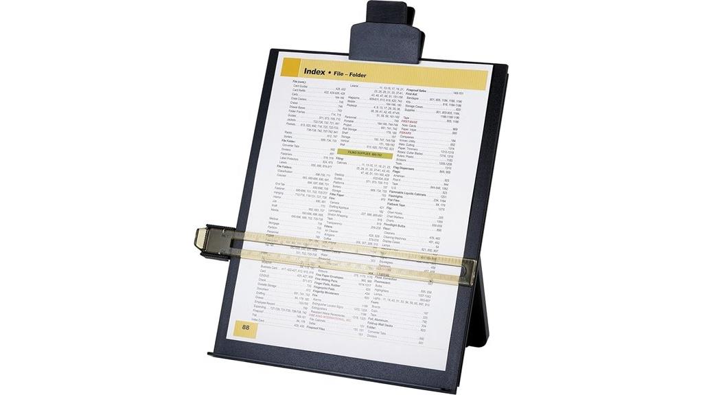 business easel copy holder