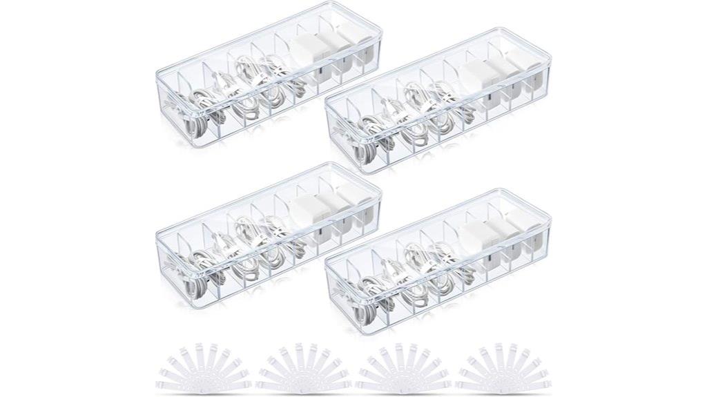 cable organization with storage