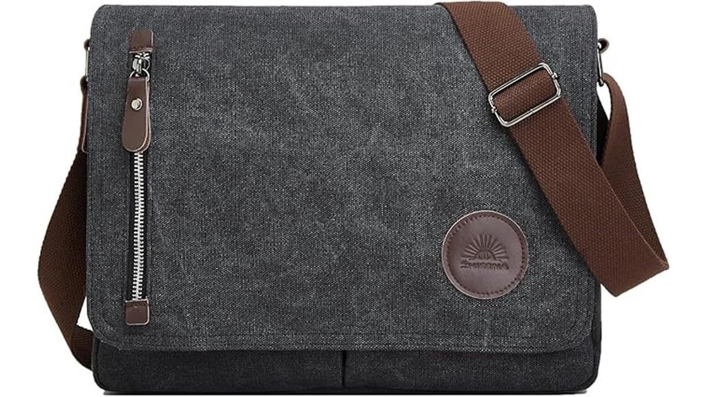 canvas messenger bag