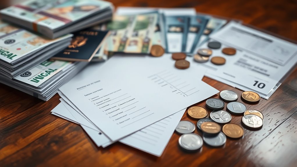 carry cash and documents