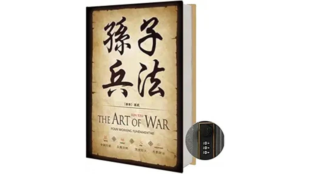 chinoiserie book safe lock